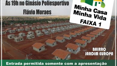 A prefeitura de Santa Vitória realizará o sorteio dos beneficiados do Programa Minha Casa Minha Vida